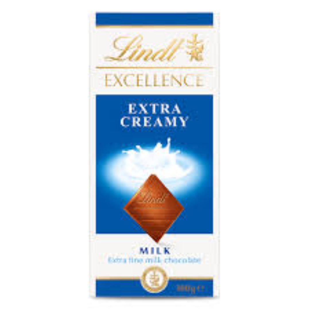 LINDT EXCELLENCE EXTRA CREAMY MILK 100G